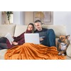 Utopia Bedding Utopia Bedding Fleece Blanket Queen Size Burnt Orange
