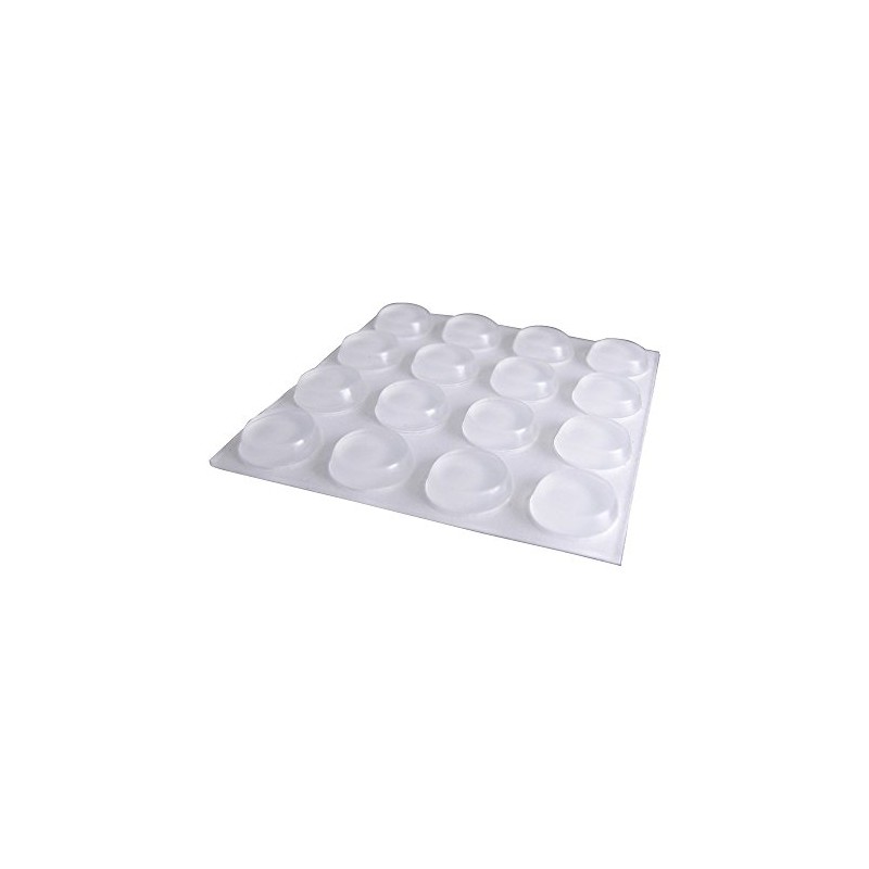 Shepherd Hardware 1/2-Inch Surface Gard Clear Adhesive Vinyl Bumper Pads,-