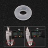 sourcing map 100 pieces white heat resistant non-toxic NBR nitrile
