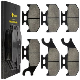 Caltric Brake Pads for John Deere Buck 500 650 Ex Ext 2004-2008 Front Rear Brakes