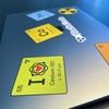 Radioactive Elements Set of Laptop or Bottle Stickers for Physics