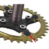 FregocS BIC-CRBS-15p_BLK Bicycle Chainwheel Chainring Bolts, Black, Spacer, Fine Adjustment,