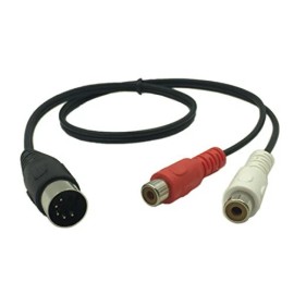 CERRXIAN Lemeng 5 Pin Male Din To 2 Rca Female Audio Cable High Quality Midi Connector