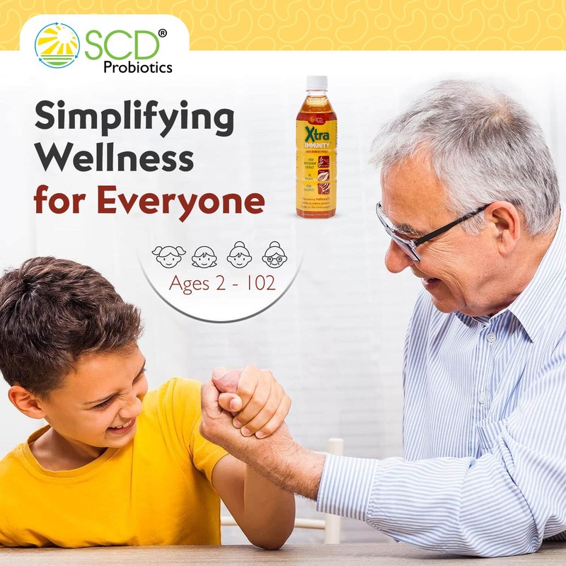 SCD Probiotics Xtra Immunity – Bio-Fermented Postbiotic Liquid Supplement with
