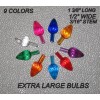9 EXTRA LARGE Twist Light Bulbs for Ceramic Christmas Tree