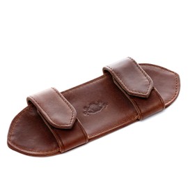 SID & VAIN JOFFREY Shoulder Pads Made of Premium Leather I for Men and Women I Shoulder Strap Brown Handmade, Brown cognac