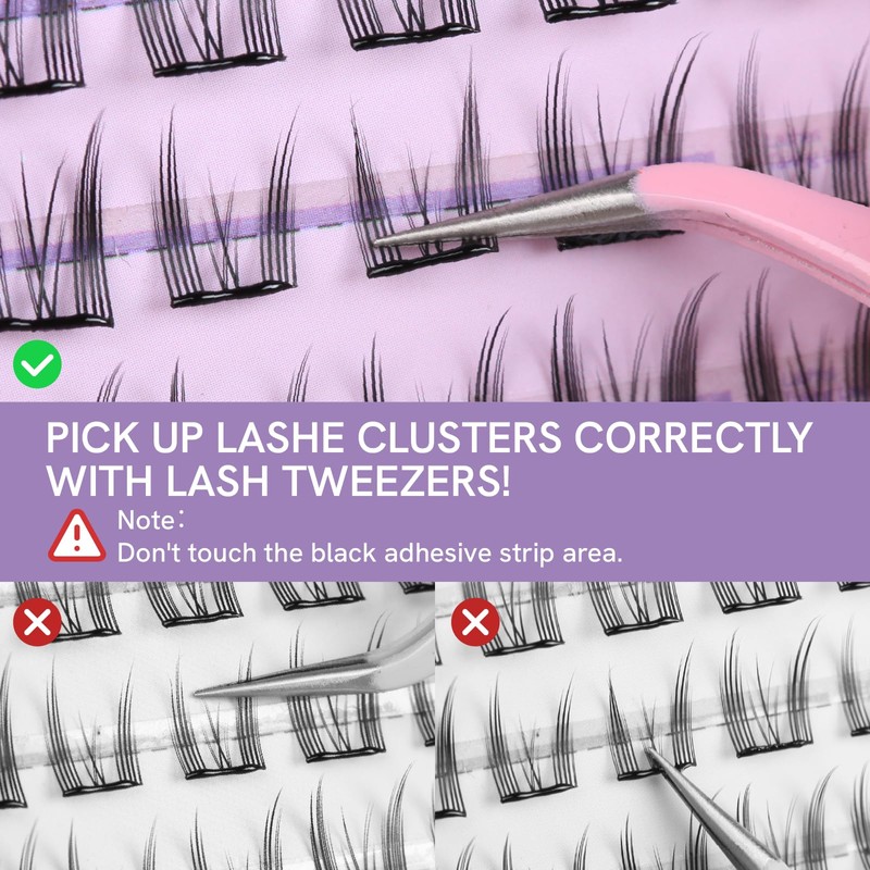 Self Adhesive Lash Clusters Press On Lashes Natural Eyelash Clusters