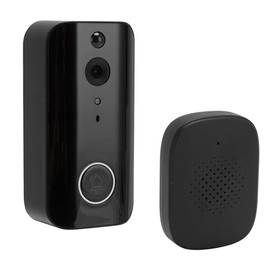 Cámara de Timbre con Video Inalámbrico, Vista HD 1080P con Timbre, Audio Bidireccional, Detección de Movimiento PIR, Visión Nocturna por Infrarrojos, 