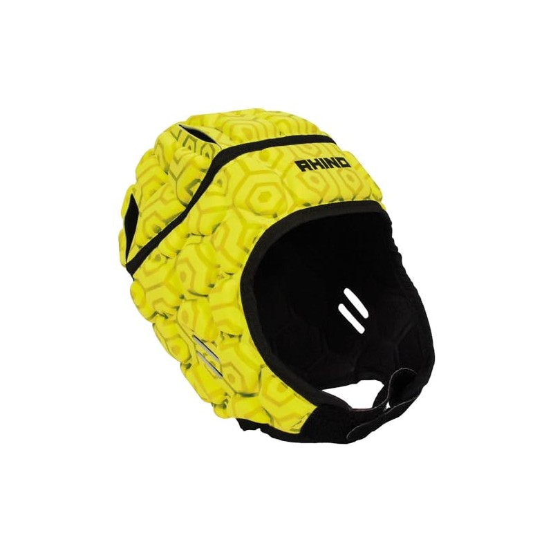 Rhino Unisex Youth Pro Head guard Headguard, Fluo Yellow, SY