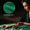 Green 36 Inch Felt Card Game Tablecover Round 36in to