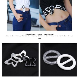 Be In Your Mind 20 Pieces T-Shirt Clips Elegant Scarf Buckle Clips Resin Wrap Holder Tie Clothes Corner Knot Button for Women Silk Neck Gaiter Clothes Fashion Accessories 20 Styles, multicoloured