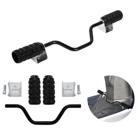Aluminum Step Bar Scooter Zoomer X Address V100 V125 DIO JOG Gyro Canopy Axis Today ZZ Foot Step Foot Peg Universal External Product (Black)