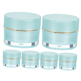 OHPHCALL Empty Acrylic Cream Bottles 10g Storage Jars with Lids Portable Travel Containers for Cosmetics