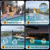 afzdby Floating Pool Lights Solar Powered,14 Inch 3000K Warm White