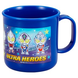 OSK ULTRAHEROES UHS No.2 Children's Plastic Cups, 6.8 fl oz (200 ml), Made in Japan, Antibacterial C-1