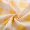 Yellow Gingham Tablecloth Rectangle 60" X 84" Yellow and White