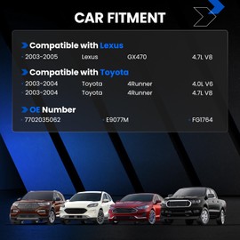 SYKRSS E9077M Fuel Pump Module Assembly Compatible with Lexus GX470 2003-2005 V8 4.7L GAS, Compatible with Toyota 4Runner 2003-2004 V6 4.0L 4.7L GAS, Replaces FG1764, 7702035062