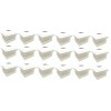 RELIGHTABLE 18 Pack LED White Vinyl 5"X5" Solar Powered Post