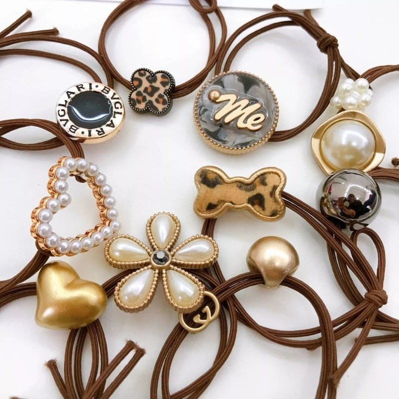 Dolores 60pcs Elastic Mujer Cabello Ligas Arco Scrunchies Diademas