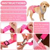 Saintrygo 2 Pcs Dog Suspenders for Diapers Female Male Belly