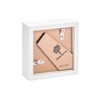 Nicola Spring White 4" x 4" 3D Box Photo Frame
