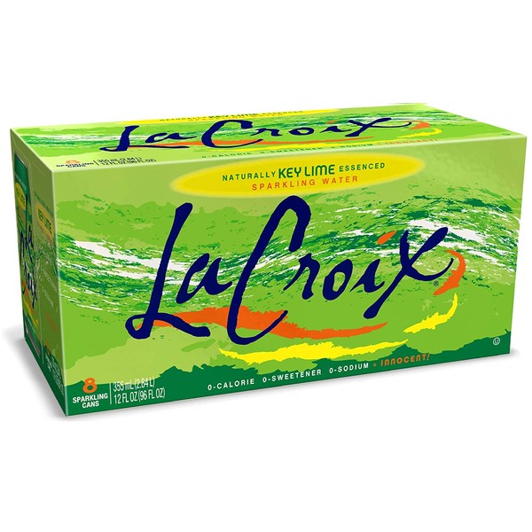LaCroix, Sparkling Water, Key Lime, 12 oz (pack of 8)