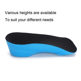 Domary Height Increase Comfortable Sports Half Height Increase Foot Cushion Shoes Insoles 4cm for Casual Walking Travel (3cm)