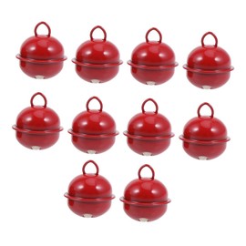 NOLITOY 100pcs Small Bell Holiday Jingle Bells Sleigh Bell Ornaments Outdoor Christmas Hanging Bell Xmas Party Supplies Snowman Outdoor Hanging Decor Christmas Bells Metal Handicrafts