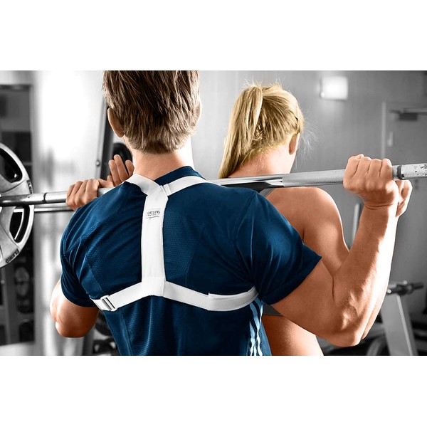 Swedish Posture Flexi Shoulder Muscles Support - Comfortable Adjustable Shoulder Brace Posture Corrector for Women and Men - Improves Posture Increase Oxygen Intake Relieves Stress Neck and Back Pain