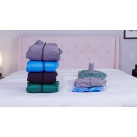 PAC 'N STACK Handheld Vacuum Sealing Storage with Bags, 4 Pack, Original Version, 4 Count