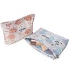 Ekcos 2 Pack Makeup Bag for Women, Large Capacity Floral