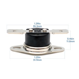 Anvpkun 3850306063 3104133016 Refrigerator Fan Thermostat Thermal Switch Cooling Fan Repair Kit Compatible with Dometic RV Refrigerator Thermostat Replacement Parts Thermal Fuse