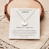 Philip Jones Aries Zodiac Star Sign Disc Necklace Created with