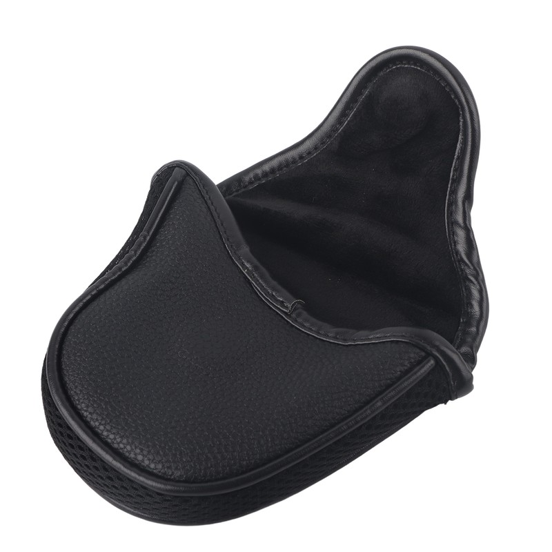 Golf Putter Protection Covers Headcover Semicircle PU Leather Guard Waterproof