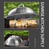 SUNRISE Heavy Duty Stainless Steel Wok Lid/Cover Dome (34cm), Fits