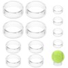 18 Pcs Plastic Sphere Stands Round Baseball Stands Clear Acrylic