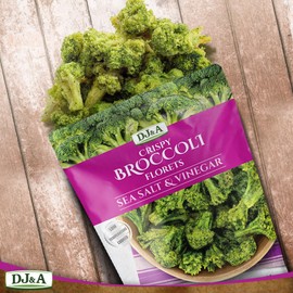 DJ&A Broccoli Florets Salt & Vinegar 12 x 25g