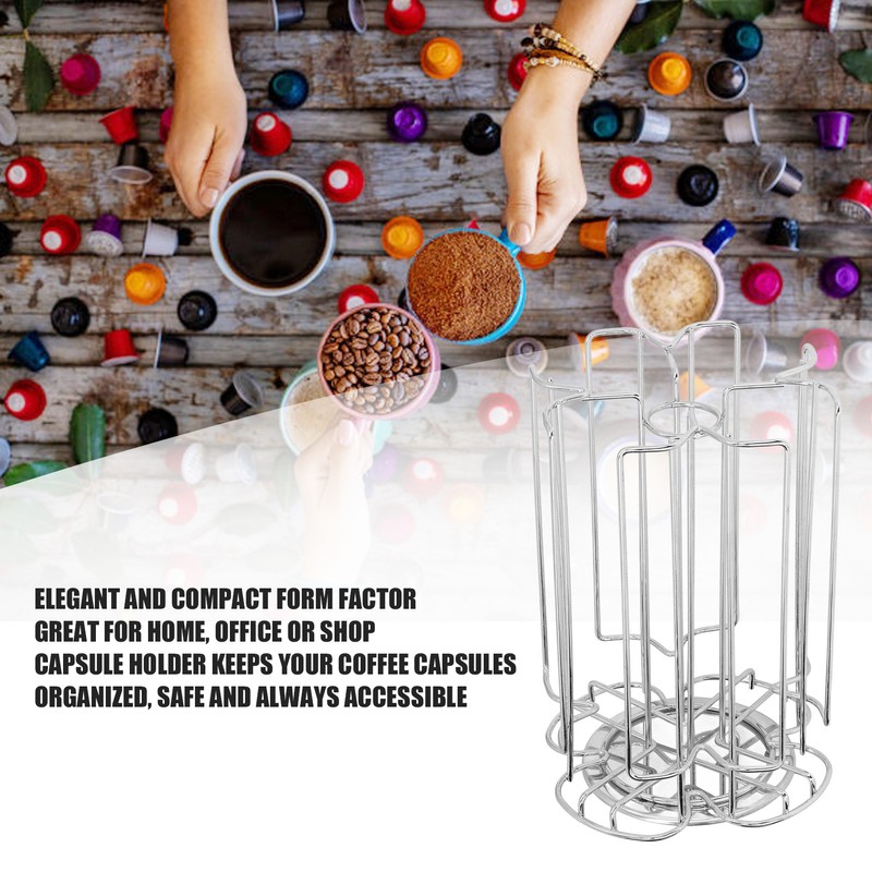 Coffee Pod Storage Rack Metal Coffee Capsule Holder Stand for
