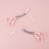 Women's Eyebrow Trimmer Scissors with Comb Eyebrow Trimmer 6ea