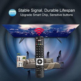 RC5118F Remote Control Compatible with Hitachi Digihome Alba Polaroid Finlux TV Replacement