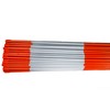 4ft Orange Driveway Markers - Reflective Tape, Pointed Tip, Armor