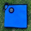 MAGOLFIN Small Magnetic Golf Towel with Clip, Microfiber Waffle Design