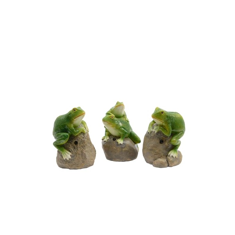 Decorative Figure with Clay Frog 11 x 8 x 7
