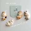Cat Fridge Magnets, 6 Lying Cat Fridge Magnets, Mini Kawaii