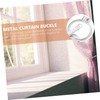 ULTECHNOVO Curtain Tiebacks Simple Design for White Curtains No Drill