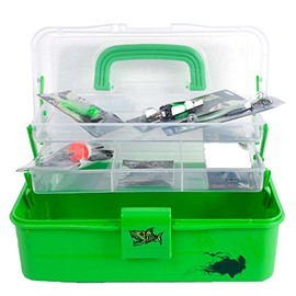 Loaded Junior Lime Green 2-tray Tackle Box Set