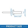 A ABSOPRO Countersunk Head Closed Sealing Rivets 4.8mm Grip Diameter
