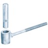 Alberts 307417 Screw-In Bolt Bolt | Blue Galvanised | Backset
