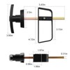 WellMade Shed Door Latch, T Handle Lock Kit, 5½" Storage