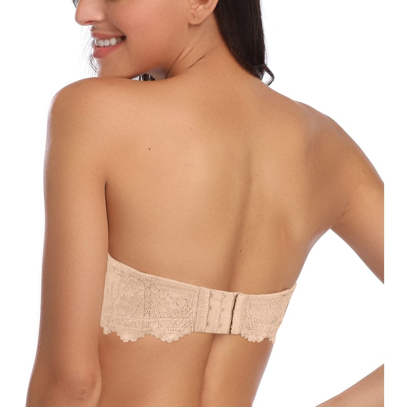 HACI Women's Multiway Strapless Bra Plus Size Full Figure Coverage